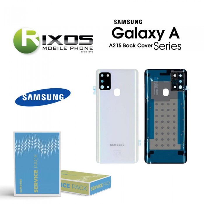 Samsung SM-A215F Galaxy A21 Battery Cover White GH82-22780B