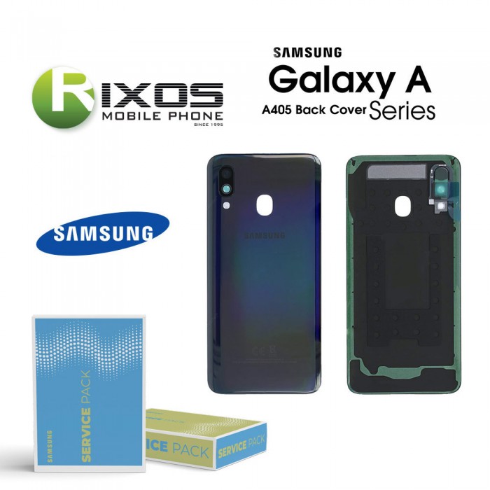 Samsung SM-A405F Galaxy A40 Battery Cover Black GH82-19406A