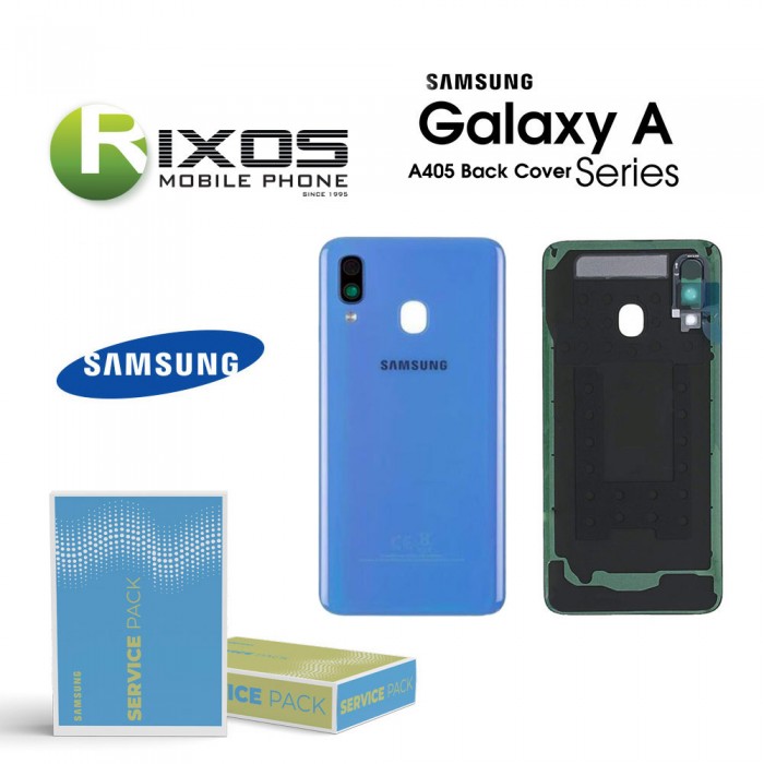 Samsung SM-A405F Galaxy A40 Battery Cover Blue GH82-19406C
