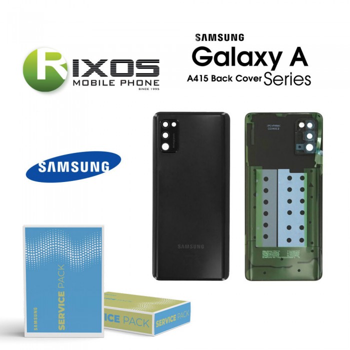 Samsung SM-A415F Galaxy A41 Battery Cover Black GH82-22585A