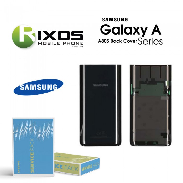 Samsung SM-A805F Galaxy A80 2018 Battery Cover Black GH82-20055A