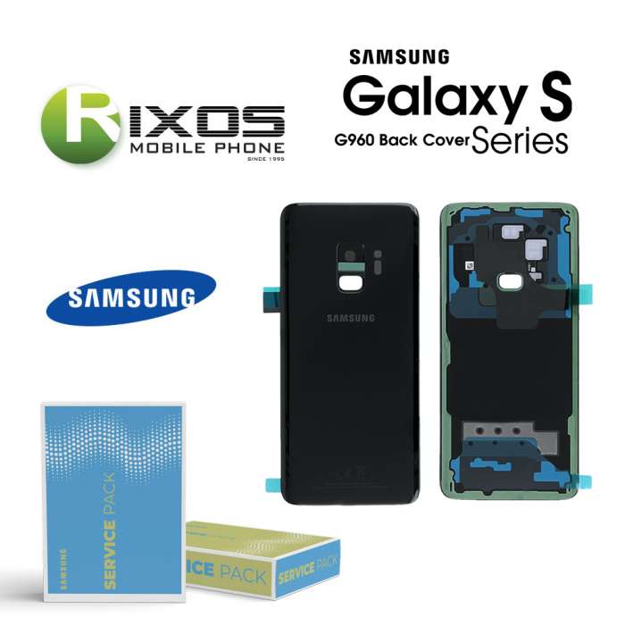 Samsung SM-G960F Galaxy S9 Battery Cover Midnight Black GH82-15865A