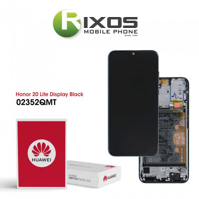 Huawei Honor 20 Lite (HRY-LX1T) Display module front cover + LCD + digitizer + battery magic night black 02352QMT Huawei Honor 20 Lite (HRY-LX1T) Display module front cover + LCD + digitizer + battery magic night black 02352QMT
