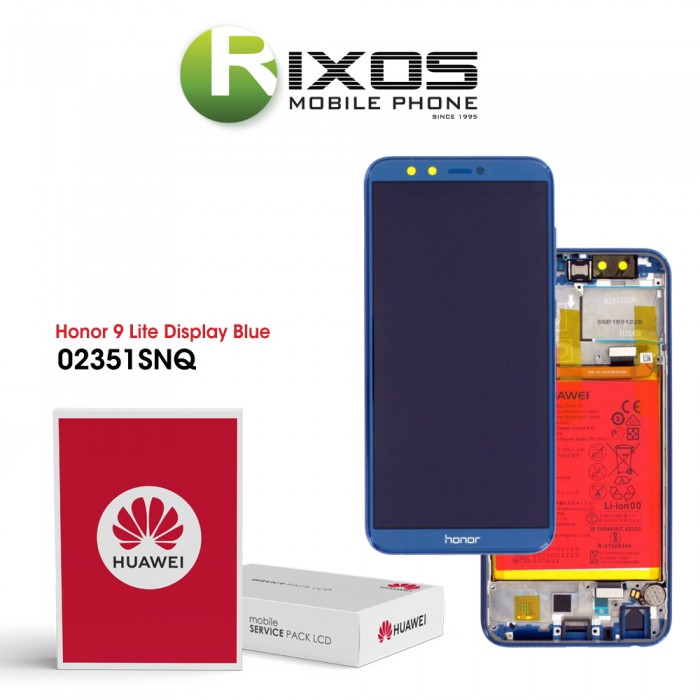 Huawei Honor 9 Lite (LLD-L31) Display module front cover + LCD + digitizer + battery blue 02351SNQ Huawei Honor 9 Lite (LLD-L31) Display module front cover + LCD + digitizer + battery blue 02351SNQ