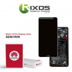 Huawei Mate 10 Pro (BLA-L09, BLA-L29) Display module front cover + LCD + digitizer + battery titanium grey 02351RVN