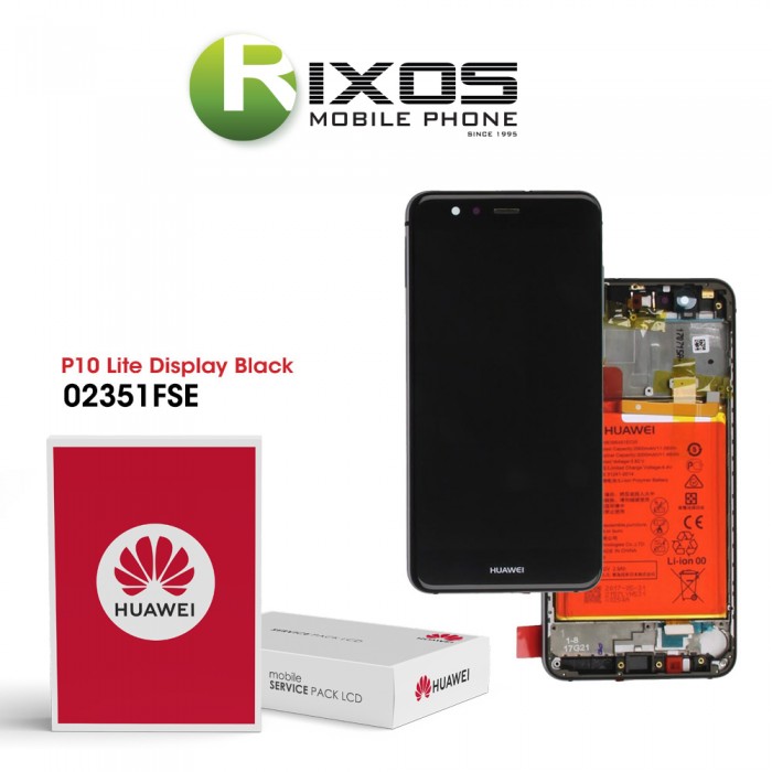 Huawei P10 Lite (WAS-L21) Display module front cover + LCD + digitizer + battery black 02351FSE Huawei P10 Lite (WAS-L21) Display module front cover + LCD + digitizer + battery black 02351FSE