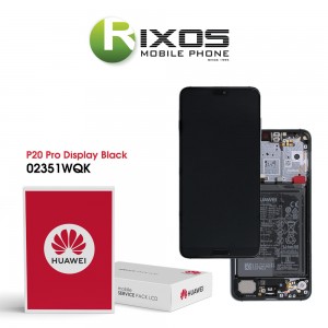 Huawei P20 Pro (CLT-L09, CLT-L29) Display module front cover + LCD + digitizer + battery black 02351WQK