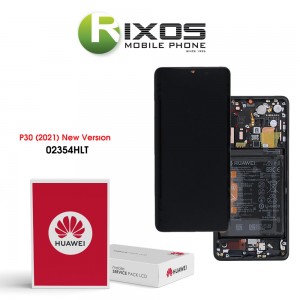 Huawei P30 (New Version 2021) Display module front cover + LCD + digitizer + battery black 02354HLT