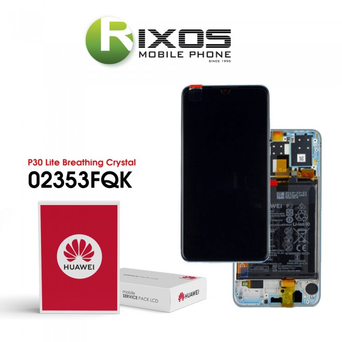 Huawei P30 Lite New Edition (MAR-L21BX) Display module front cover + LCD + digitizer + battery breathing crystal 02353FQK Huawei P30 Lite New Edition (MAR-L21BX) Display module front cover + LCD + digitizer + battery breathing crystal 02353FQK