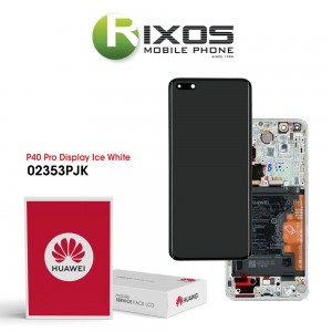 Huawei P40 Pro (ELS-NX9 ELS-N09) Display module front cover + LCD + digitizer + battery ice white 02353PJK