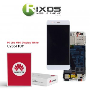 Huawei Y6 Pro 2017 Display module front cover + LCD + digitizer + battery white 02351TUY