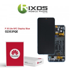 Huawei P30 Lite New Edition (MAR-L21BX) Display module front cover + LCD + digitizer + battery blue 02353FQE OR 02353DQS