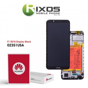 Huawei Y7 2018 (LDN-L01, LDN-L21) Display module front cover + LCD + digitizer + battery black 02351USA