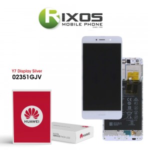 Huawei Y7 (TRT-L21) Display module front cover + LCD + digitizer + battery white 02351GJV