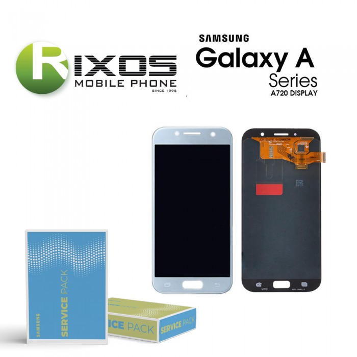 Samsung Galaxy A7 2017 (SM-A720F) Display module LCD + Digitizer blue GH97-19723C
