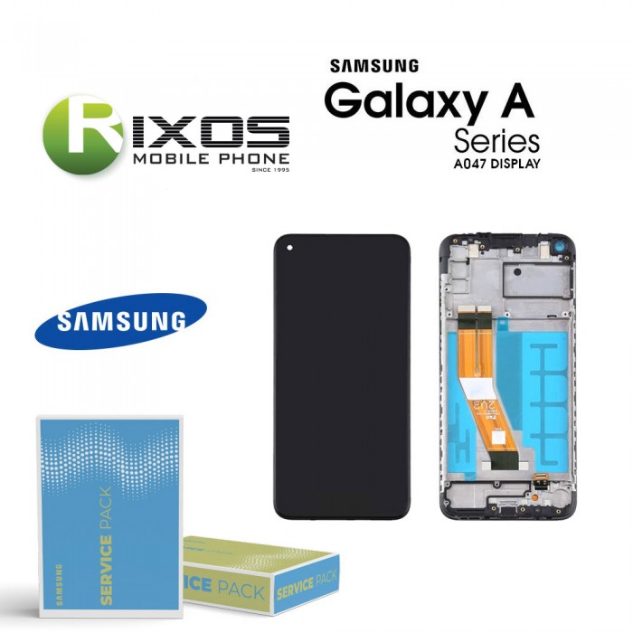 Samsung Galaxy A04S (SM-A047F 2022) Lcd Display Unit Complete Black +Btry GH81-29802A