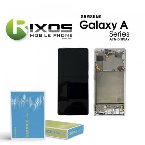 Samsung Galaxy A71 5G (SM-A716F) Lcd Display unit complete silver GH82-22804B