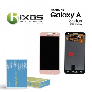 Samsung Galaxy A3 2017 (SM-A320F) Display module LCD + Digitizer pink GH97-19732D
