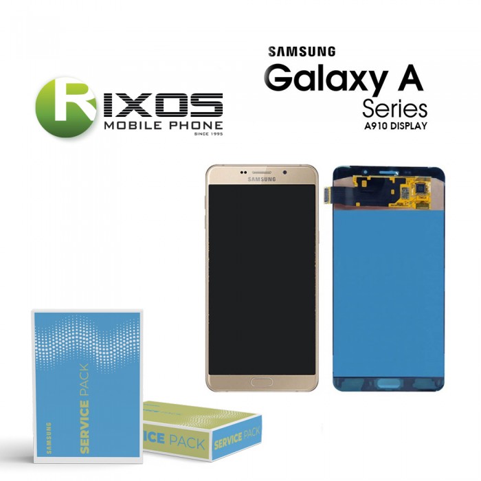 Samsung Galaxy A9 Pro 2016 (SM-A910F) Display module LCD + Digitizer gold GH97-18813A 