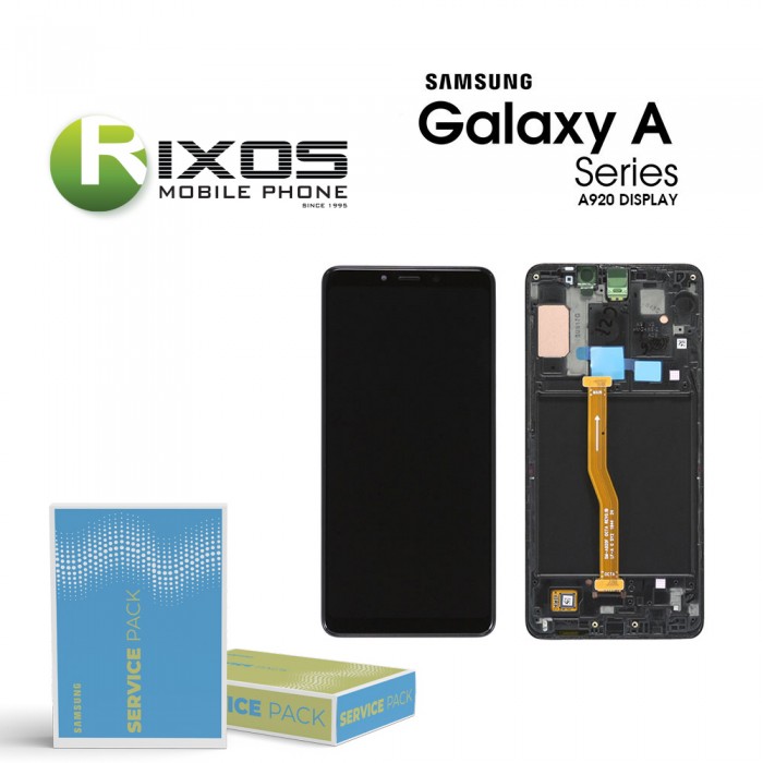 Samsung Galaxy A9 2018 (SM-A920F) Display module LCD + Digitizer caviar black GH82-18308A