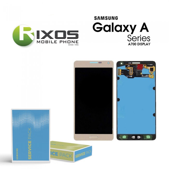 Samsung Galaxy A7 (SM-A700F) Display module LCD + Digitizer gold GH97-16922F