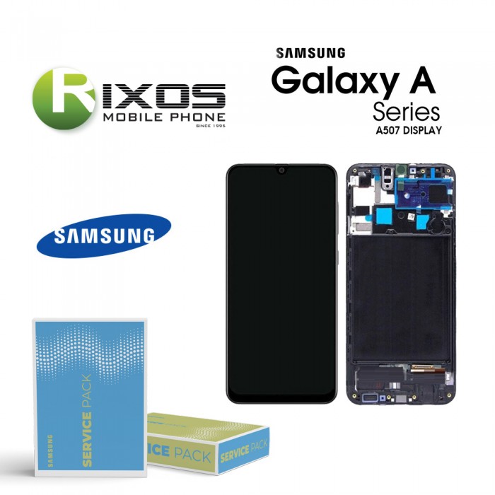 Samsung Galaxy A50S (SM-A507F) Lcd Display unit complete black GH82-21193A