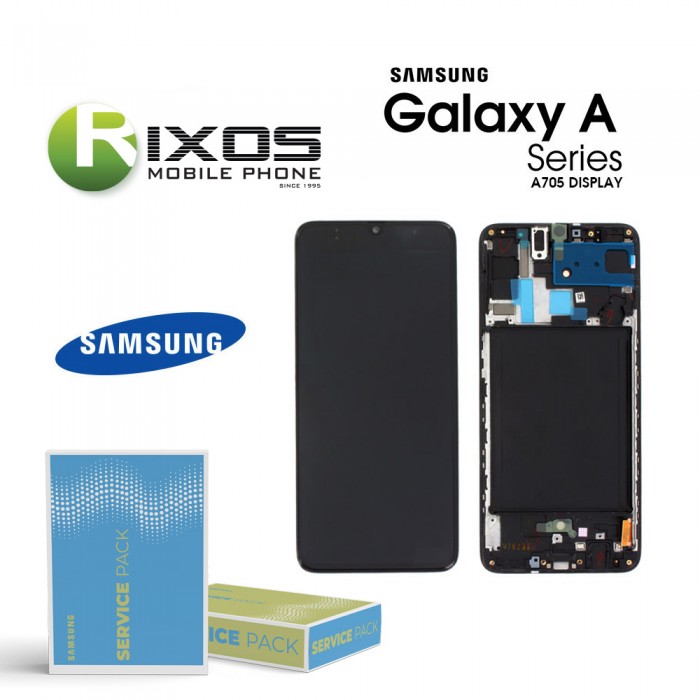 Samsung Galaxy A70 (SM-A705F) Lcd Display unit complete black GH82-19747A OR GH82-19787A