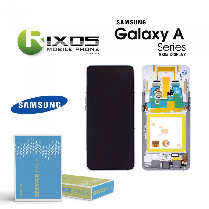 Samsung Galaxy A80 (SM-A805F) Display module LCD + Digitizer ghost white GH82-20348B OR GH82-20390B OR GH82-20368B