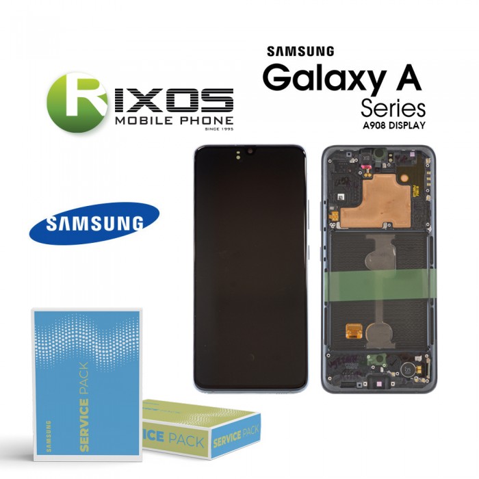 Samsung Galaxy A90 5G (SM-A908B SM-A908F) Lcd Display unit complete blackGH82-21092A OR GH82-21530A OR GH82-21606A