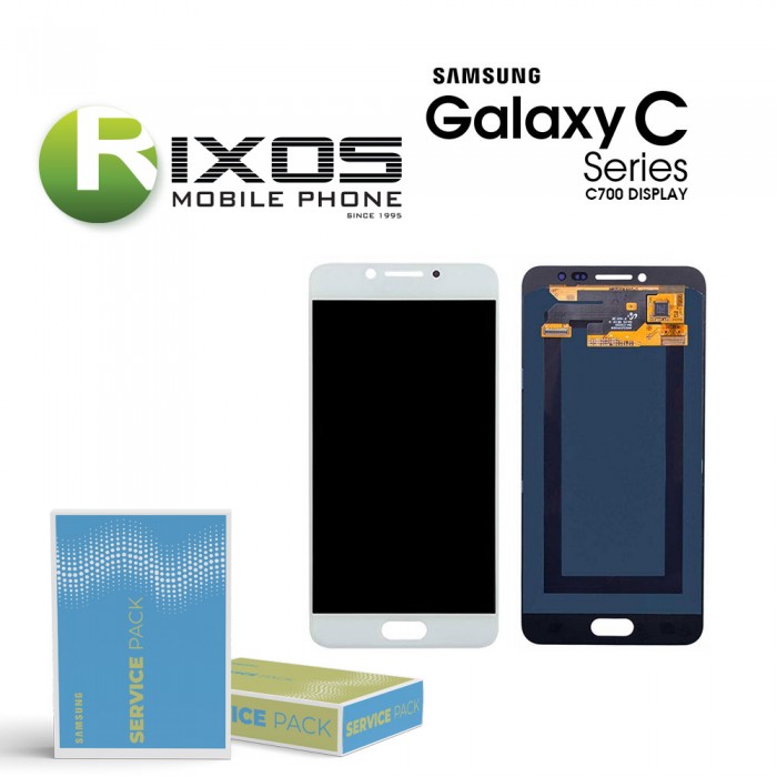 Samsung Galaxy C7 (SM-C700F) Display module LCD + Digitizer white GH97-19135D