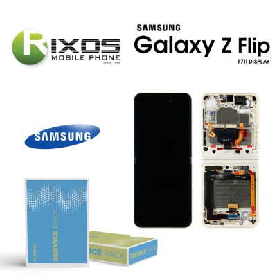 Samsung Galaxy Z Flip 3 5G 2021 (SM-F711 With Camera) Lcd Display Unit Complete Brown GH82-26273B OR GH82-26274B