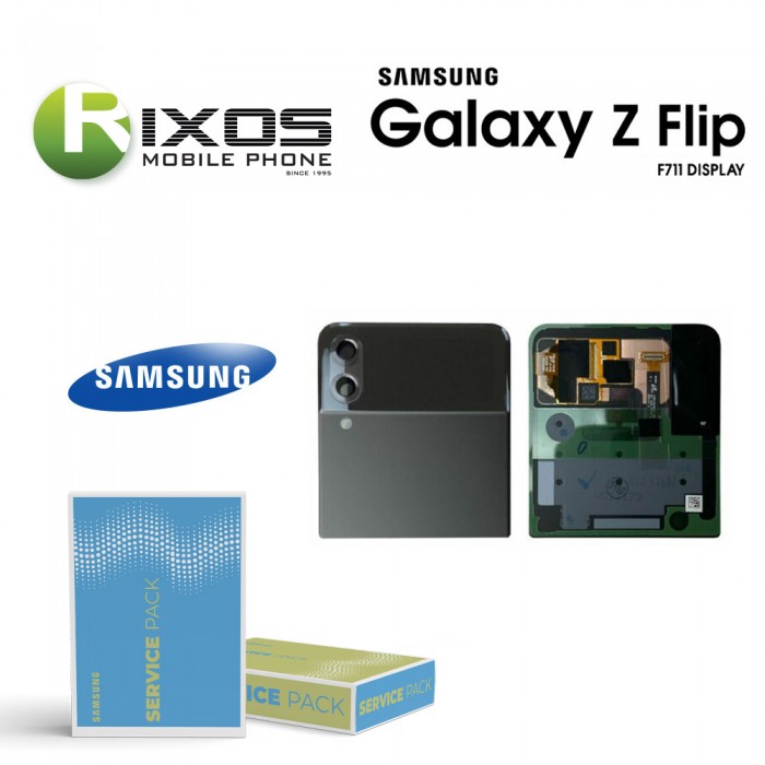 Samsung Galaxy Z Flip 3 5G 2021 (SM-F711) Lcd Display Unit Complete Outer Black GH97-26773A Samsung Galaxy Z Flip 3 5G 2021 (SM-F711) Lcd Display Unit Complete Outer Black GH97-26773A