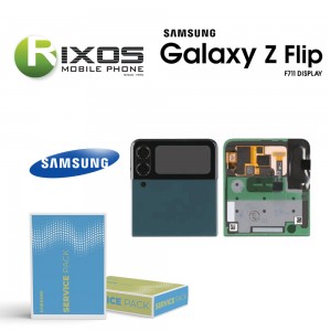 Samsung Galaxy Z Flip 3 5G 2021 (SM-F711) Lcd Display Unit Complete Outer Green GH97-26773C
