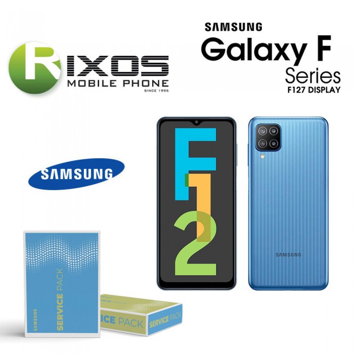 Samsung Galaxy SM-F127 ( F12 2021 ) Lcd Display unit complete black GH82-25043A