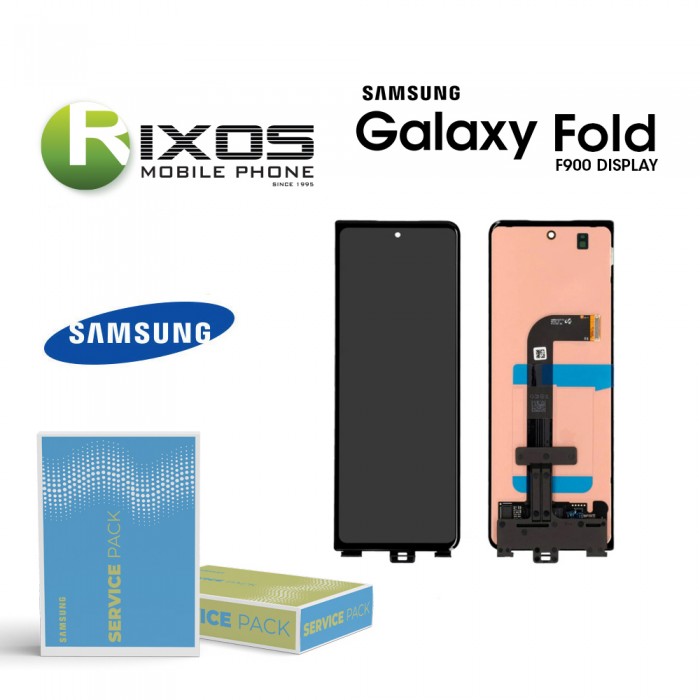 Samsung Galaxy Fold (SM-F900F) Lcd Display unit complete astro blue GH82-20132D