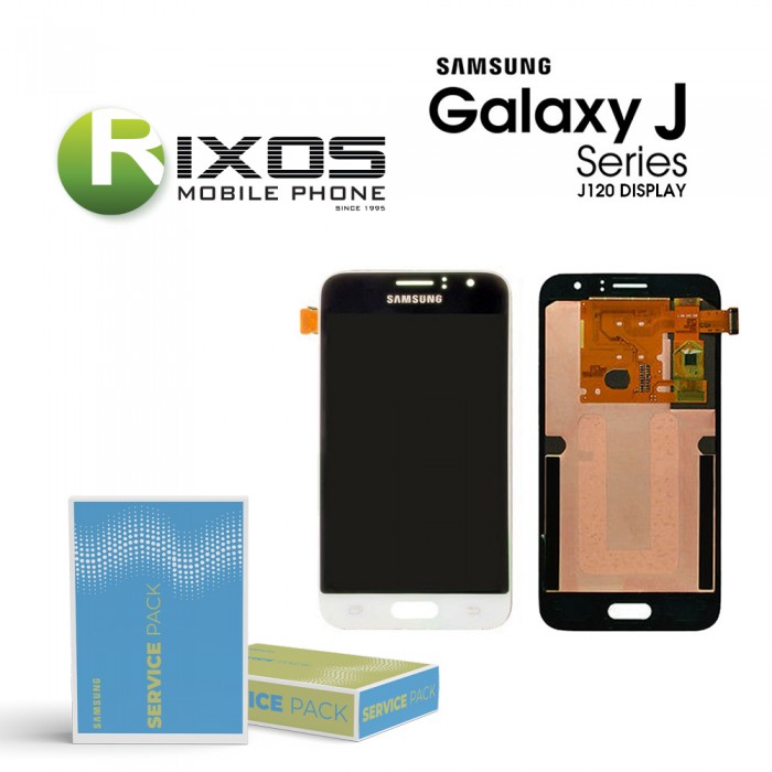   Samsung Galaxy J1 2016 (SM-J120F) Display module LCD + Digitizer white GH97-18224A