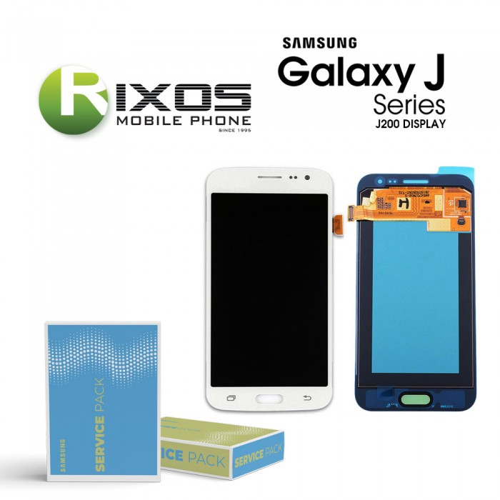   Samsung Galaxy J2 (SM-J200F) Display module LCD + Digitizer white GH97-17940A