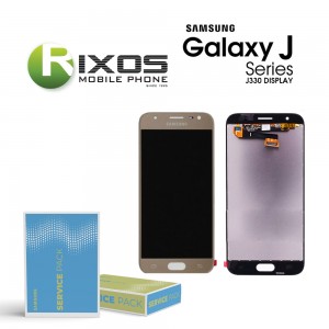 Samsung Galaxy J3 2017 (SM-J330F) Display module LCD + Digitizer gold GH96-10990A