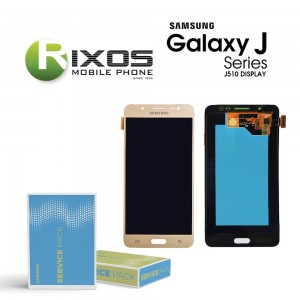 Samsung Galaxy J5 2016 (SM-J510F) Display module LCD + Digitizer gold GH97-19466A