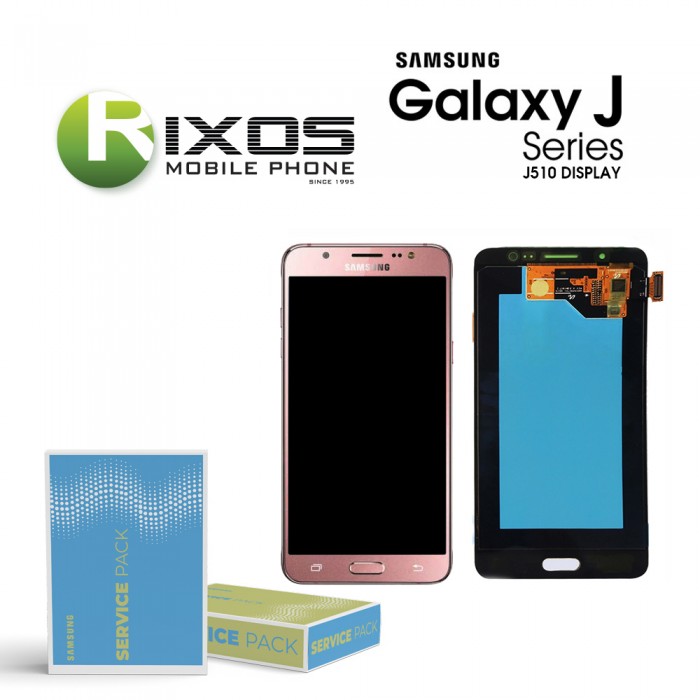 Samsung Galaxy J5 2016 (SM-J510F) Display module LCD + Digitizer rose gold GH97-19466D 