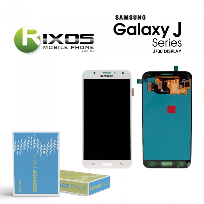 Samsung Galaxy J7 (SM-J700F) Display module LCD + Digitizer white GH97-17670A