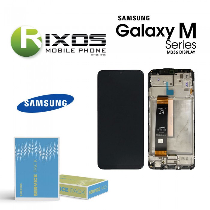 Samsung Galaxy M33 (SM-M336 5G 2022) Lcd Display Unit Complete Black GH82-28482A OR GH82-28669A Samsung Galaxy M33 (SM-M336 5G 2022) Lcd Display Unit Complete Black GH82-28482A OR GH82-28669A