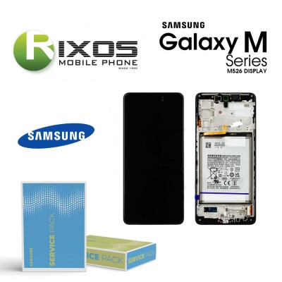 Samsung Galaxy M52 (SM-M526F 5G 21)  Lcd Display Unit Complete Black +Btry GH82-27122A