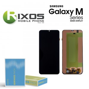 Samsung Galaxy M30 (SM-M305F) Display unit complete black ( with frame ) GH82-19347A OR GH82-20624A