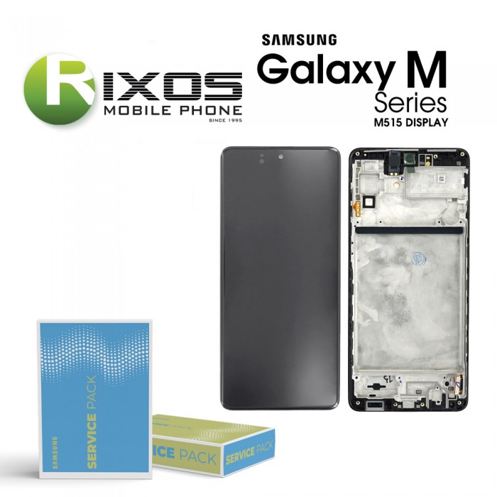 Samsung Galaxy M51 (SM-M515F) Lcd Display unit complete black GH82-24168A OR GH82-23568A OR GH82-24166A OR GH82-24167A