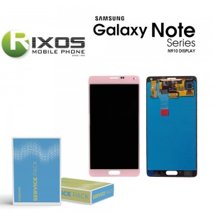Samsung Galaxy Note 4 (SM-N910F) Display module LCD + Digitizer pink GH97-16565D