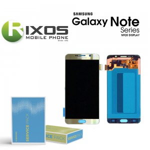 Samsung Galaxy Note 5 (SM-N920) Display module LCD + Digitizer gold GH97-17755A