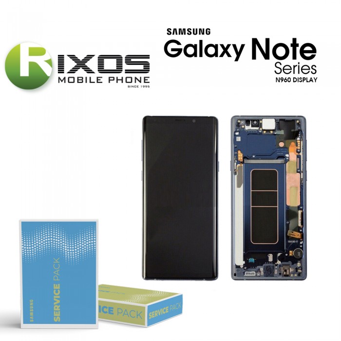 Samsung Galaxy Note 9 (SM-N960F) Display unit complete ocean blue GH97-22269B OR GH97-22270B OR GH82-23737B Samsung Galaxy Note 9 (SM-N960F) Display unit complete ocean blue GH97-22269B OR GH97-22270B OR GH82-23737B