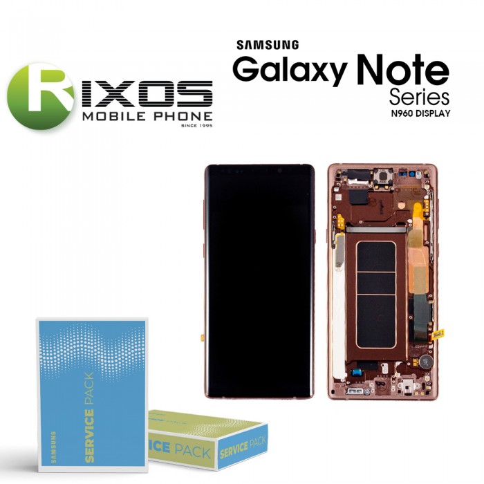 Samsung Galaxy Note 9 (SM-N960F) Display unit complete metallic copper GH97-22269D OR GH97-22270D OR GH82-23737D Samsung Galaxy Note 9 (SM-N960F) Display unit complete metallic copper GH97-22269D OR GH97-22270D OR GH82-23737D