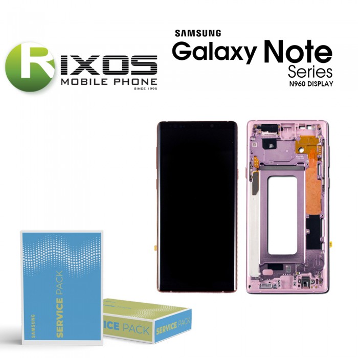 Samsung Galaxy Note 9 (SM-N960F) Display unit complete lavender purple GH97-22269E Samsung Galaxy Note 9 (SM-N960F) Display unit complete lavender purple GH97-22269E